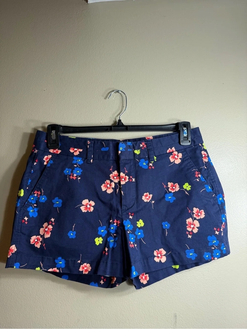 Floral Navy Women’s Cotton Shorts